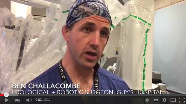 TRACERx Renal investigator performs robotic resection